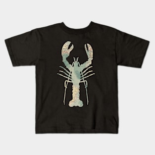 Lobster silhouette from 1905 Atlantic Ocean Kids T-Shirt